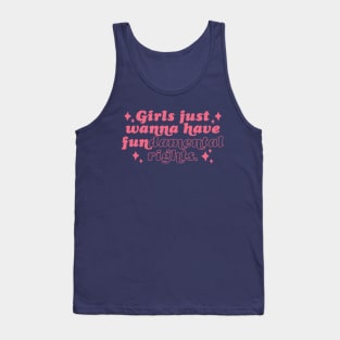 Retro Girls Just Wanna Have Fundamental Rights // Vintage Equal Rights Tank Top